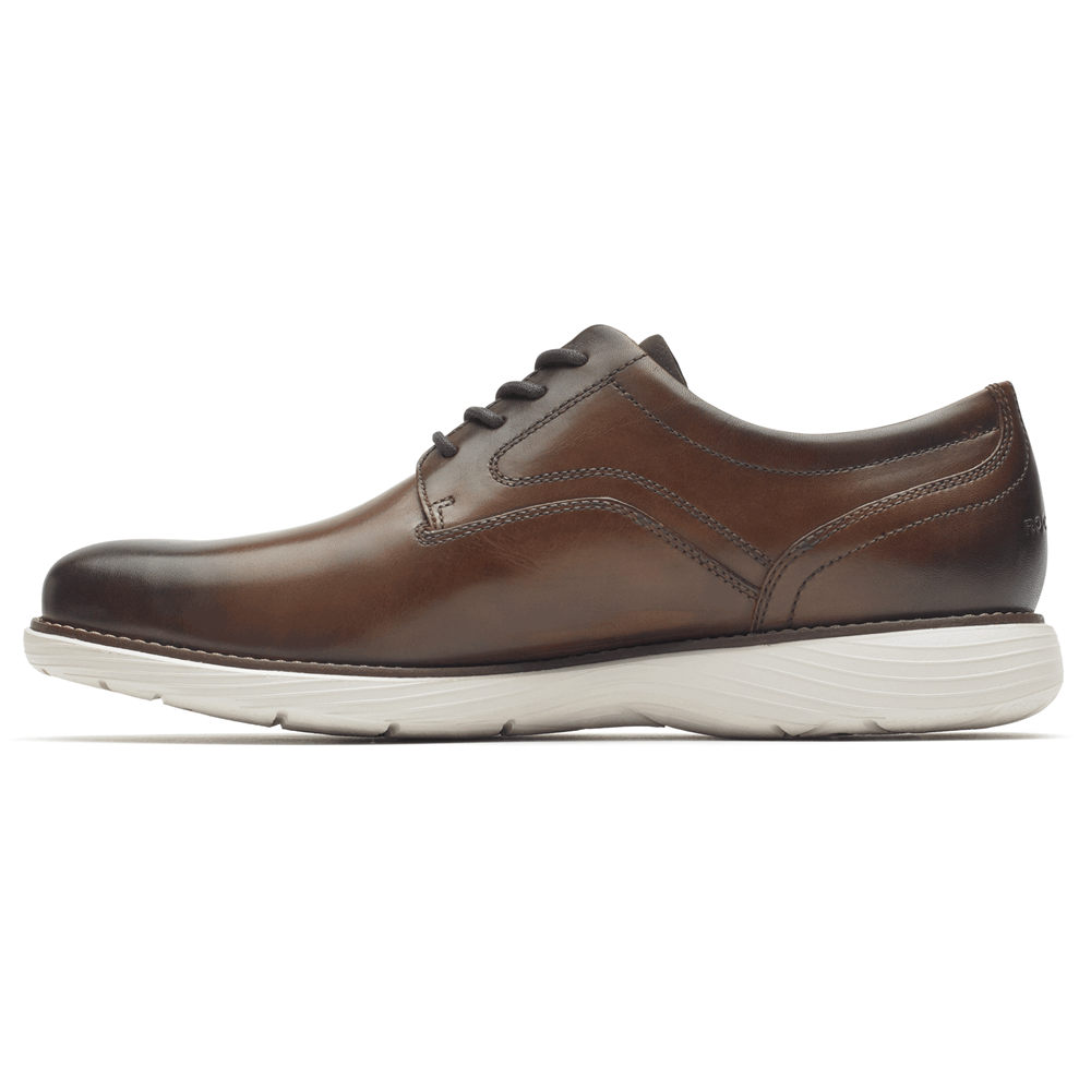 Oxfords Rockport Homem Marrom - Garett Plain Toe - 81207HVGQ